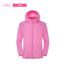 Load image into Gallery viewer, Men Women Hiking Jacket Waterproof Quick Dry Camping Hunting Clothes Sun-Protective Outdoor Sports Coats Anti UV Windbreaker