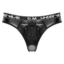 Load image into Gallery viewer, Men's Sexy Underwear Briefs Jockstrap Mesh Bulge Pouch Cuecas Panties Leather Patchwork Thongs Underpants Gay Slip Homme Srting