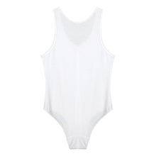 Load image into Gallery viewer, Mens Solid Color Jumpsuits Round Neck Sleeveless Bodysuit Leotard Press Button Closure Skinny Bodycon Gym Fitness Sportswear