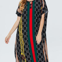 Load image into Gallery viewer, Middle Eastern Muslim Women's Plus Size Dress Islamic Ethnic Style Big Dress Robe Hot Selling Temperament Women's Clothing