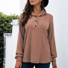 Load image into Gallery viewer, Midlength Women Shirt 2021 New Autumn Casual Sweatshirts Solid Warm Shirts Long Sleeve V Neck Pullover Sweatshirt Tops Female