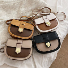 Load image into Gallery viewer, Mini PU Leather Saddle Crossbody Bags for Women 2022 Travel Handbag Fashion Simple Shoulder Bag Handbags and Purses Long Belt