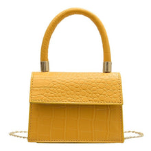 Load image into Gallery viewer, Mini Small Square bag 2021 New Fashion Quality PU Leather Women's Handbag Alligator Leather Chain Shoulder Messenger Bags totes