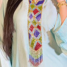 Load image into Gallery viewer, Muslim Women's Arab Middle East Light Green Satin Robe Hoodedjalabiya Dress Abaya Kimono Suitable For All Seasons Dubai 2021