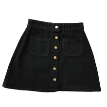 Load image into Gallery viewer, New 2021 Spring Summer TRF Womens ALine Jeans Short Denim Mini Skirt Button Off Double Pockets Harajuku Sexy Y2K Falda Skirts