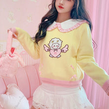 Load image into Gallery viewer, New Rabbit Ear Shirts Cute Japan Style for Women 2022 Kawaii Bow Tops Long Sleeve Single Breasted Sweet Fungus Blouses Spring