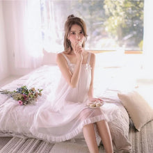 Load image into Gallery viewer, Night Dress Lingerie Sexy Women'S Nightwear Sex  Summer New Sweet And Cute Sexy Princess Style Thin Mesh Sling Pajamas Home Wear