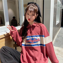 Load image into Gallery viewer, Oversized Hoodies cute Harajuku Streetwear Chic Letter Print Hoodies Women Autumn Long Sleeve Hoodies lim fit casual hoodie