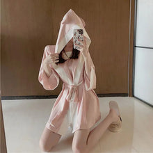 Load image into Gallery viewer, Pajamas For Women Spring And Summer Suspenders Nightdress Long-Sleeve Robe Loose Luscious Women'S 2 Piece Set Satin Home Dress