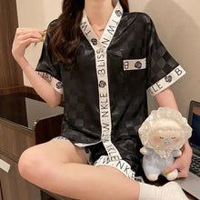 Load image into Gallery viewer, Pajamas For Women Summer High-Quality Silk Women'S 2 Piece Set Pajama Pants Women Thin Satin Home Dress Women Can Wear Outside