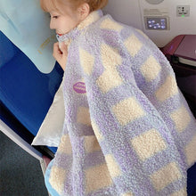 Load image into Gallery viewer, Plaid Sweet Furl Coat Women Warm Winter Trend Coats and Jakets Female Loose Japanese Style Kawaii Korean Overcoat Women 2020 New