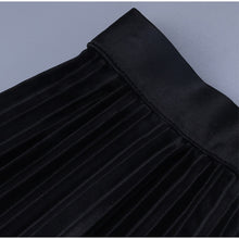 Load image into Gallery viewer, Pleated Faux Leather High-waiste Women's Mini Skirt Sexy Black Female Short Skirt 2021 New Spring Summer Fashion Ladies Bottoms
