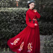 Load image into Gallery viewer, Plus Size 2XL Hanfu Women Chinese Traditional Luxury Hanfu Female Cosplay Costume Black White Hanfu Dress For Women Oversied