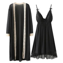 Load image into Gallery viewer, Plus Size Women Pajamas Can Be Worn Outside The Home Clothes Sexy Lingerie Lace Suspender Skirt Womens 2 Piece Sets Summer