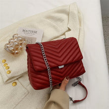 Load image into Gallery viewer, Retro Chain Designer Small PU Leather Crossbody Bags for Women 2022 Spring Women's Trend Luxury Handbags Branded Cross Body Bag