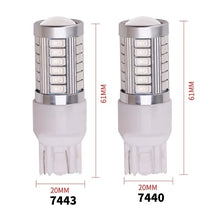 Load image into Gallery viewer, 1 PCS PY21W P21/5W 1156 Ba15s 1157 Bay15d For Car LED Bulbs Turn Signal Light 12V 33SMD 7000K White Brake Reverse Parking Lamps