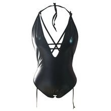 Load image into Gallery viewer, Sexy Lingerie Plus Size Halter V-neck Leather Sex Teddies Women's Underwear Lenceria Sensual Mujer Erotic Backless Lingerie Porn
