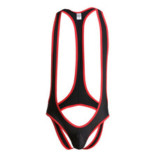Load image into Gallery viewer, Sexy Mens Undershirts Jumpsuits Wrestling Singlets Leotard Suspender Teddies Underwear Backless Bodysuits Gay Open Butt Briefs
