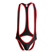 Load image into Gallery viewer, Sexy Mens Undershirts Jumpsuits Wrestling Singlets Leotard Suspender Teddies Underwear Backless Bodysuits Gay Open Butt Briefs