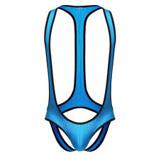 Load image into Gallery viewer, Sexy Mens Undershirts Jumpsuits Wrestling Singlets Leotard Suspender Teddies Underwear Backless Bodysuits Gay Open Butt Briefs