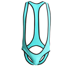 Load image into Gallery viewer, Sexy Mens Undershirts Jumpsuits Wrestling Singlets Leotard Suspender Teddies Underwear Backless Bodysuits Gay Open Butt Briefs