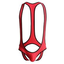 Load image into Gallery viewer, Sexy Mens Undershirts Jumpsuits Wrestling Singlets Leotard Suspender Teddies Underwear Backless Bodysuits Gay Open Butt Briefs
