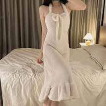 Load image into Gallery viewer, Sexy Nightwear Flannel Pijama Nightgown Women'S Robes Plus Velvet Thick Bathrobe Coral Fleece Nightdress Sets Sexy Home Service