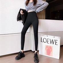 Load image into Gallery viewer, Shark Skin Cycling Leggings High-waist Hip-lifting Sports Leggings Women Thin Legs Fleece Stretch Yoga Pants