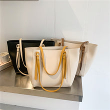 Load image into Gallery viewer, Simple High Capacity PU Leather Women's Big Tote Luxury Ladies Handbags and Purses Designer Shopper Shopping Shoulder Bags