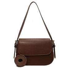 Load image into Gallery viewer, Simple Solid Color PU Leather Armpit Baguette Crossbody Bag for Women 2021 Shoulder Handbags and Purses Female Travel Designer