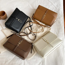 Load image into Gallery viewer, Simple Style Good Quality PU Leather Flap Crossbody Bags for Women 2021 Fashion Luxury Baguette Bag Shoulder Handbags and Purses