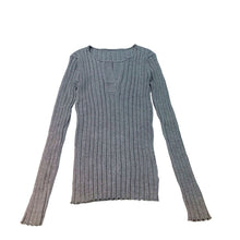 Load image into Gallery viewer, Simple V Neck Slim Fit Sweater Women Korean Style Chic Long Sleeve Knitted Pullovers Women Autumn Winter Bottom Sweaters Women