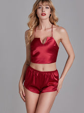 Load image into Gallery viewer, Sleepwear Set Women's Nightwear Pajama Sets Pajamas for Women Silk Sling Nightdress Women's Sexy Lingerie Nightie Home Clothes