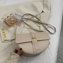 Load image into Gallery viewer, Small Good Quality Pu Leather Saddle Crossbody Bags for Women 2022 Fashion Luxury Brand Shoulder Bag Female Handbags Clutch Bags