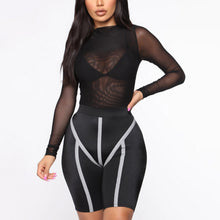 Load image into Gallery viewer, Spring Rompers See-through Long Sleeve Solid Sexy Sheath Skinny Romper Bodysuit Women Jumpsuits Body Top Casual Lady Streetwear