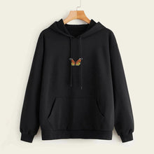 Load image into Gallery viewer, Streetwear Hoodies Women Sweatshirt Autumn Long Sleeve Hoodies Harajuku Hoodie Butterfly Print Sweatshirt Women Pullover Mujer