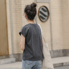 Load image into Gallery viewer, Summer T shirt Women Casual Solid O-Neck Tees Tops Short Sleeve T-shirt Harajuku Female Tshirt