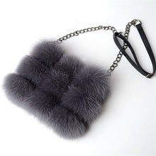 Load image into Gallery viewer, Winter Woman Bag Genuine Fox Fur Leather Handbags Women's Leather Shoulder Crossbody Bags High Quality Women Totes Messenger Bag