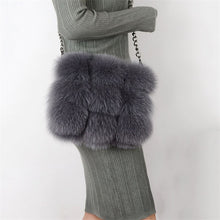 Load image into Gallery viewer, Winter Woman Bag Genuine Fox Fur Leather Handbags Women's Leather Shoulder Crossbody Bags High Quality Women Totes Messenger Bag