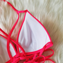 Load image into Gallery viewer, Women Bikini Swimsuit 2020 Halter Sexy Cut Korea Swimwear Solid 2 Pieces Summer Bikini Beach Wear Girls Bathing Suits Mujer