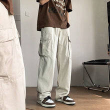 Load image into Gallery viewer, Women Casual Joggers Baggy Trousers Y2K Wide Leg Sweatpants Streetwear Cargo Pants Tech Pants Vintage Solid Low Waist Drawstring