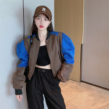 Load image into Gallery viewer, Women Coats &Jacket High Street Hip Hop Baseball Uniform Street Casual Outerwear Loose Sports Top Fall Bomber Femme Coat Fashion