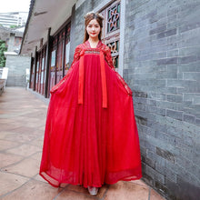 Load image into Gallery viewer, Women Hanfu Chinese Traditional Folk Costume Girl Han Dynasty Dance Wear Lady Fairy Cosplay Clothes Oriental Ancient Prince Suit