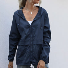 Load image into Gallery viewer, Women Jacket Autumn Spring Streetwear Tactical Waterproof Windbreaker Jackets Female Hooded Hip-hop Pilot Windproof Coats