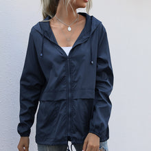 Load image into Gallery viewer, Women Jacket Autumn Spring Streetwear Tactical Waterproof Windbreaker Jackets Female Hooded Hip-hop Pilot Windproof Coats