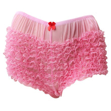 Load image into Gallery viewer, Women Ladies Lingerie Layered Ruffled Lace Trim Bloomers Knickers with a bow Sexy Panties Women's Underwear Underpants