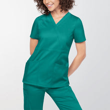 Load image into Gallery viewer, Women Nurse Uniform Short Sleeve V-neck Tops Summer Plus Size Ladies T-shirt Care Workers Tunic Clinic 2023 New Blouse Clothing