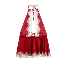 Load image into Gallery viewer, Women Sexy Home Nightdress Lace Underwear Suspender Skirt Open Back Sexy Lingerie Porno Intimates