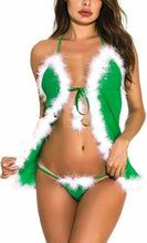 Load image into Gallery viewer, Women Sexy Lingerie Red Babydoll Nightwear Santa Christmas Sleepwear G-string  Sexy Skirt for Sex  Lingerie Plus Size Xmas Gifts