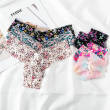 Load image into Gallery viewer, Women Sexy Panties Intimates Underwear Mid Waist Cotton Briefs Female Temptation Breathable Lingerie Ultra Thin Underpants